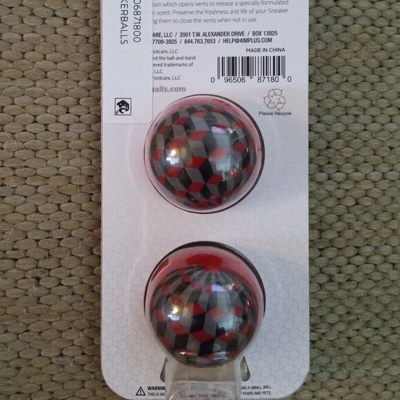 Sneaker Ball "Deodorize Gym Bags, Shoes, Lockers" (Fresh Clean Scent) 2pk ~ NEW! - Picture 2 of 4